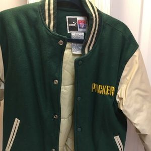Vintage Green Bay Packers varsity jacket